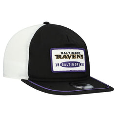 Baltimore Ravens New Era Patch 19TWENTY Adjustable Hat - Black/White online