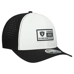 Las Vegas Raiders New Era Established Patch 9SEVENTY Adjustable Hat - White/Black cheap