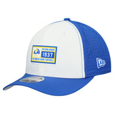 Los Angeles Rams New Era Established Patch 9SEVENTY Adjustable Hat - White/Royal sale