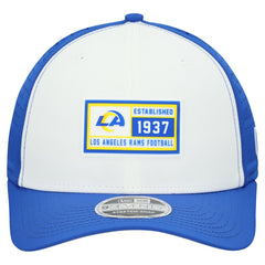Los Angeles Rams New Era Established Patch 9SEVENTY Adjustable Hat - White/Royal sale