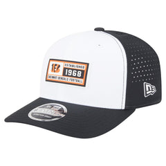 Cincinnati Bengals New Era Established Patch 9SEVENTY Adjustable Hat - White/Black discount