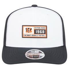 Cincinnati Bengals New Era Established Patch 9SEVENTY Adjustable Hat - White/Black discount