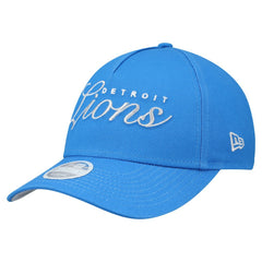 Detroit Lions New Era Women's Metallic 9FORTY M-Crown A-Frame Adjustable Hat - Blue online