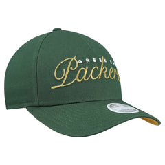 Green Bay Packers New Era Women's Metallic 9FORTY M-Crown A-Frame Adjustable Hat - Green discount