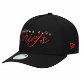 Kansas City Chiefs New Era Women's Metallic 9FORTY M-Crown A-Frame Adjustable Hat - Black for sale