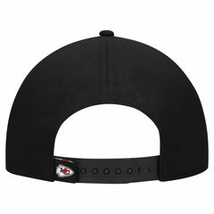 Kansas City Chiefs New Era Women's Metallic 9FORTY M-Crown A-Frame Adjustable Hat - Black for sale