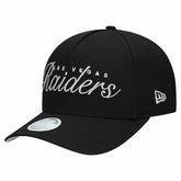 Las Vegas Raiders New Era Women's Metallic 9FORTY M-Crown A-Frame Adjustable Hat - Black cheap