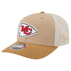 Kansas City Chiefs New Era Two-Tone Trucker 9SEVENTY Adjustable Hat - Light Beige cheap