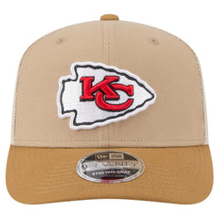 Kansas City Chiefs New Era Two-Tone Trucker 9SEVENTY Adjustable Hat - Light Beige cheap