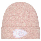 Kansas City Chiefs New Era Women's Metallic Cuffed Knit Hat - Pink sale