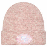 San Francisco 49ers New Era Women's Metallic Cuffed Knit Hat - Pink on sale