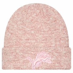 Detroit Lions New Era Women's Metallic Cuffed Knit Hat - Pink online
