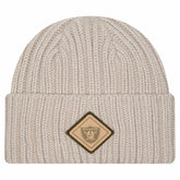 Las Vegas Raiders New Era Logo Applique Cuffed Knit Hat - Light Beige sale
