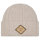 Green Bay Packers New Era Logo Applique Cuffed Knit Hat - Light Beige sale
