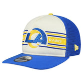 Los Angeles Rams New Era Banner A-Frame 9FIFTY Snapback Hat - Cream/Royal cheap