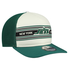 New York Jets New Era Banner A-Frame 9FIFTY Snapback Hat - Cream/Green cheap