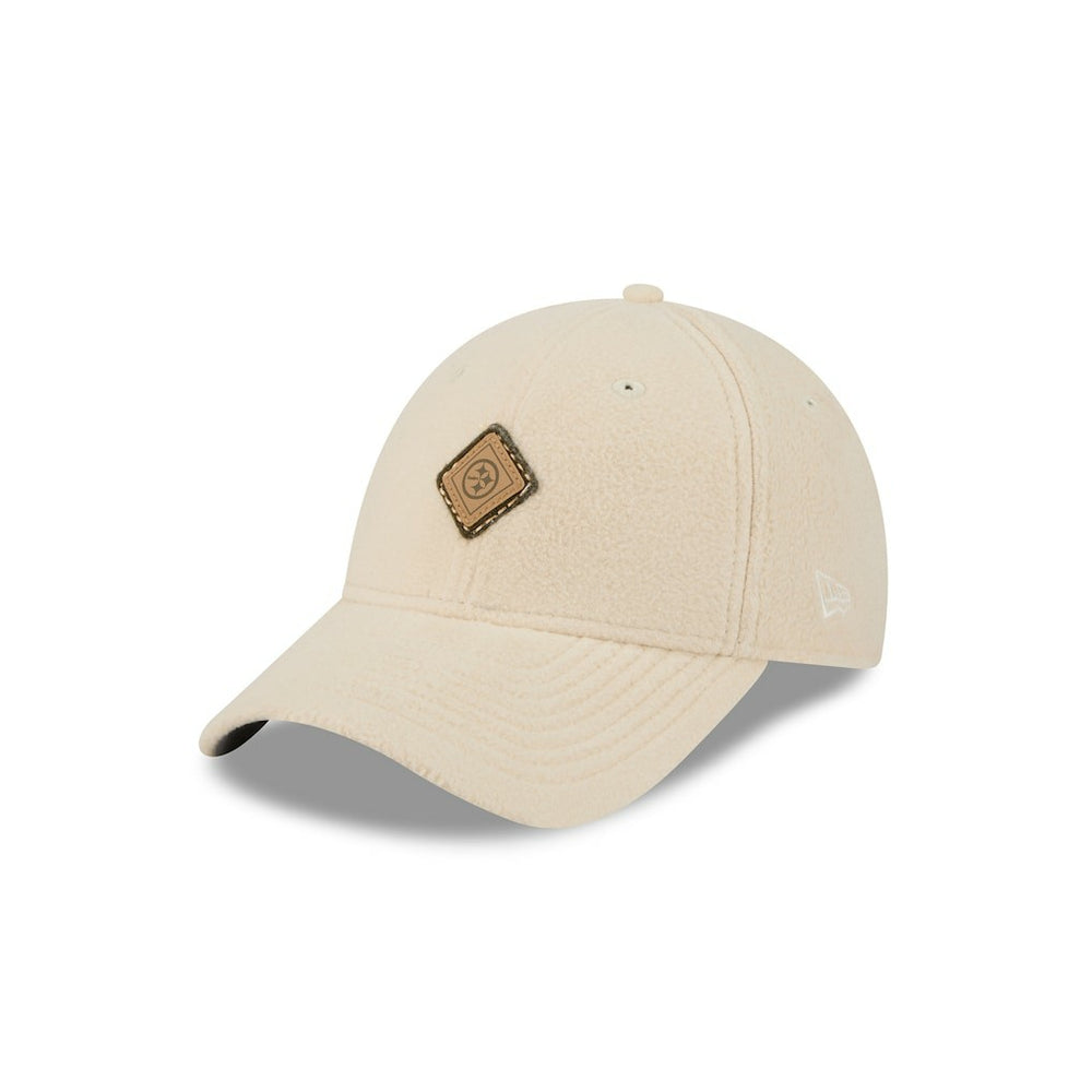 Pittsburgh Steelers New Era Women's Comfy 9FORTY Adjustable Hat - Cream on sale