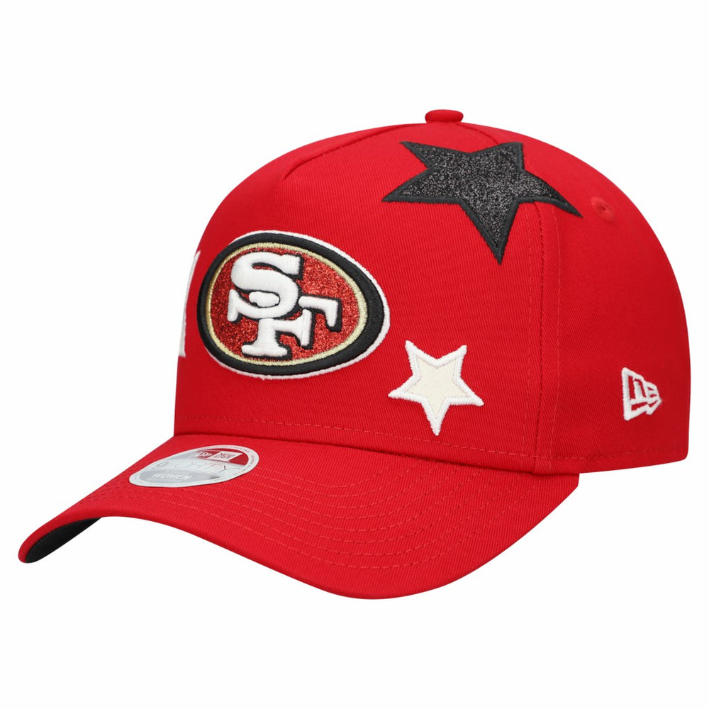 San Francisco 49ers New Era Women's Stardom A-Frame 9FORTY Adjustable Hat - Scarlet online