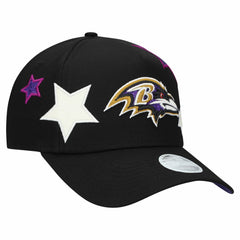 Baltimore Ravens New Era Women's Stardom A-Frame 9FORTY Adjustable Hat - Black sale