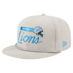 Detroit Lions New Era Cord Rope Corduroy 9FIFTY Snapback Hat - Gray for sale
