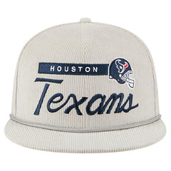 Houston Texans New Era Cord Rope Corduroy 9FIFTY Snapback Hat - Gray on sale
