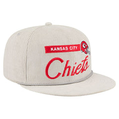 Kansas City Chiefs New Era Cord Rope Corduroy 9FIFTY Snapback Hat - Gray outlet