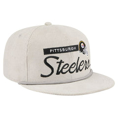 Pittsburgh Steelers New Era Cord Rope Corduroy 9FIFTY Snapback Hat - Gray cheap