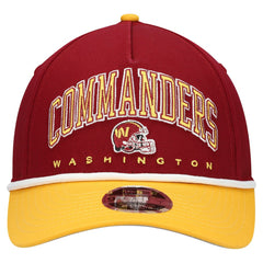 Washington Commanders New Era Youth Arch COOLERA 9FORTY A-Frame Adjustable Hat - Burgundy/Gold for sale