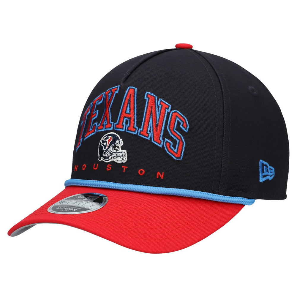 Houston Texans New Era Youth Arch COOLERA 9FORTY A-Frame Adjustable Hat - Navy/Red sale