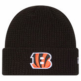 Cincinnati Bengals New Era Youth Waffle Cuffed Knit Hat - Black outlet