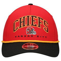 Kansas City Chiefs New Era Preschool Arch COOLERA 9FORTY A-Frame M-Crown Adjustable Hat - Red/Black outlet