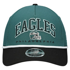Philadelphia Eagles New Era Preschool Arch COOLERA 9FORTY A-Frame M-Crown Adjustable Hat - Green/Black for sale