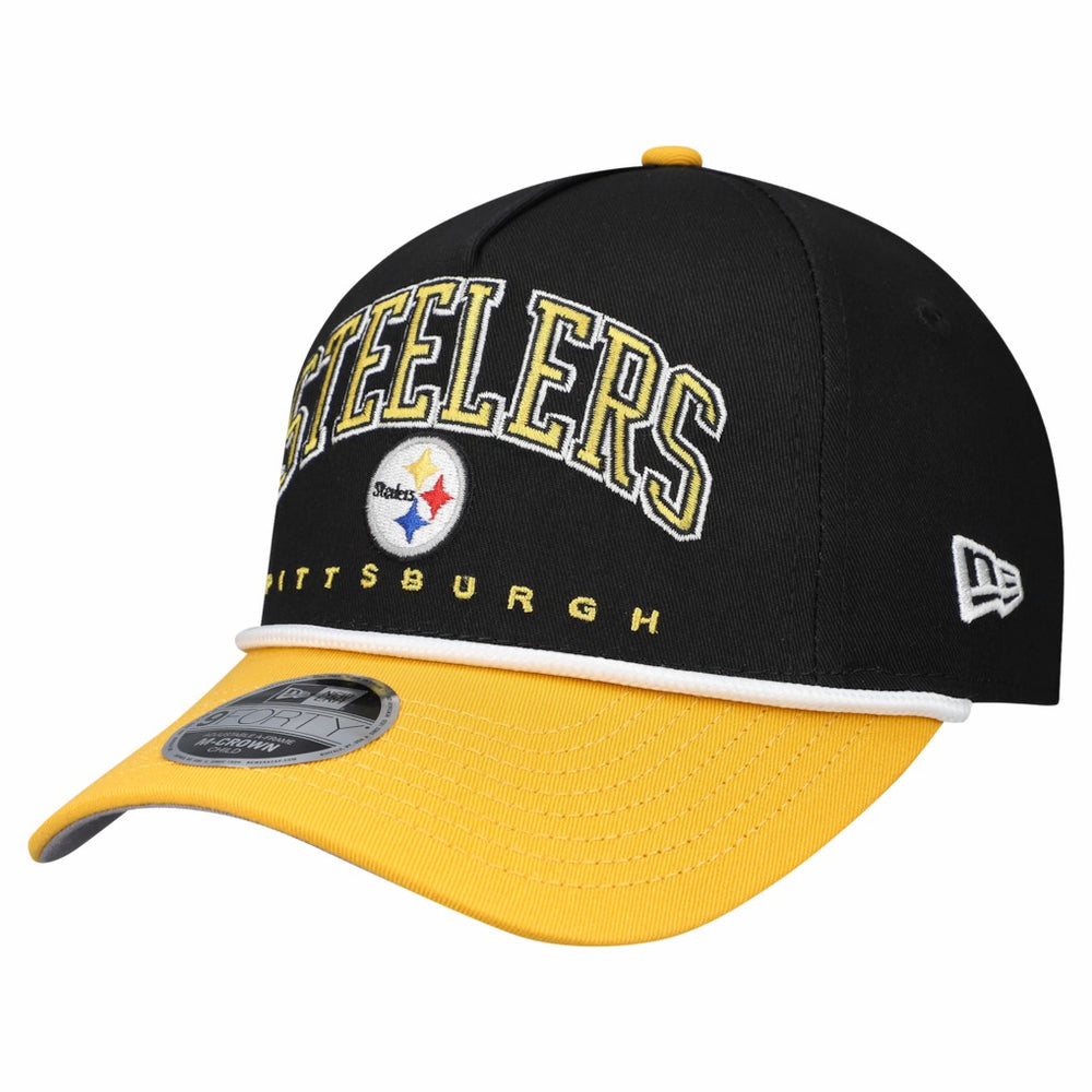 Pittsburgh Steelers New Era Preschool Arch COOLERA 9FORTY A-Frame M-Crown Adjustable Hat - Black/Gold online