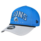 Detroit Lions New Era Preschool Arch COOLERA 9FORTY A-Frame M-Crown Adjustable Hat - Blue/Gray discount