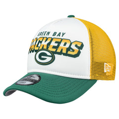 Green Bay Packers New Era Preschool 9FORTY A-Frame Adjustable Hat - White outlet