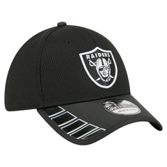 Las Vegas Raiders New Era Visor Hit 39THIRTY Flex Hat - Black discount