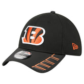 Cincinnati Bengals New Era Visor Hit 39THIRTY Flex Hat - Black sale