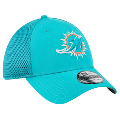 Miami Dolphins New Era Outline 39THIRTY Flex Hat - Aqua on sale