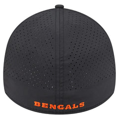 Cincinnati Bengals New Era Perforated 39THIRTY Flex Hat - Black sale