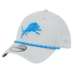 Detroit Lions New Era Perforated 39THIRTY Flex Hat - Blue discount