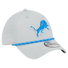 Detroit Lions New Era Perforated 39THIRTY Flex Hat - Blue discount