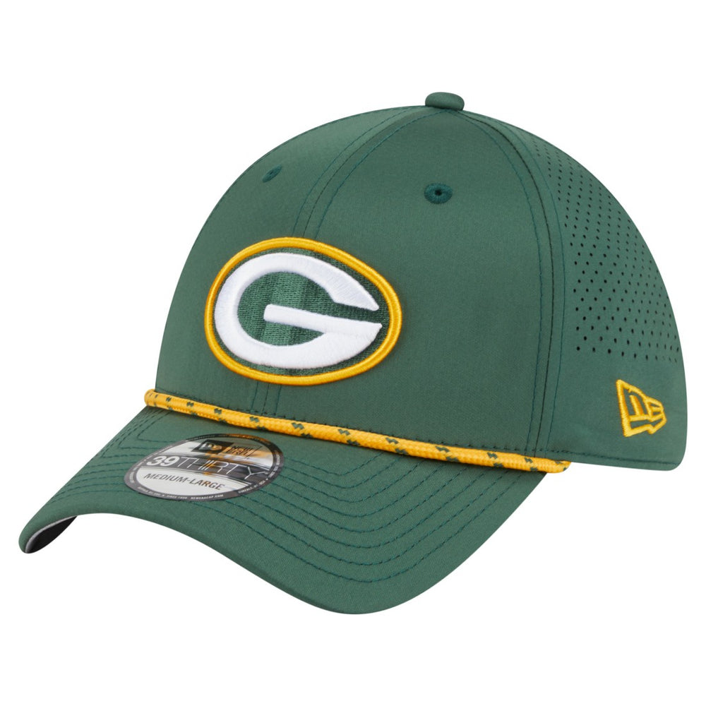 Green Bay Packers New Era Perforated 39THIRTY Flex Hat - Green outlet