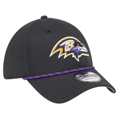 Baltimore Ravens New Era Perforated 39THIRTY Flex Hat - Black sale