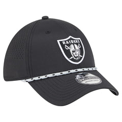 Las Vegas Raiders New Era Perforated 39THIRTY Flex Hat - Black cheap