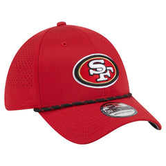 San Francisco 49ers New Era Perforated 39THIRTY Flex Hat - Scarlet discount