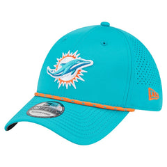 Miami Dolphins New Era Perforated 39THIRTY Flex Hat - Aqua sale
