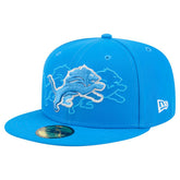 Detroit Lions New Era Tri-Hit 59FIFTY Fitted Hat - Blue outlet