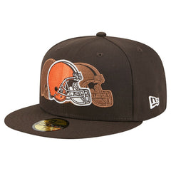 Cleveland Browns New Era Tri-Hit 59FIFTY Fitted Hat - Brown cheap