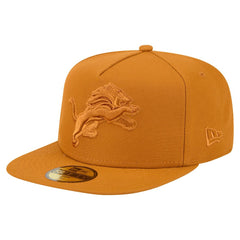 Detroit Lions New Era Color Pack A-Frame 59FIFTY Fitted Hat - Brown outlet