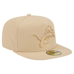 Detroit Lions New Era Color Pack A-Frame 59FIFTY Fitted Hat - Light Beige cheap
